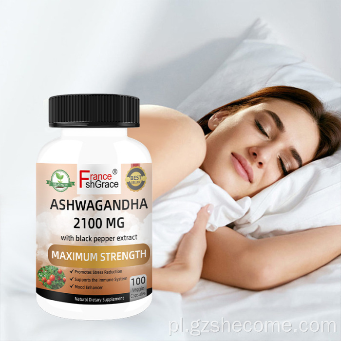 Ashwagandha Root Stress Organiczne kapsułki Ashwagandha